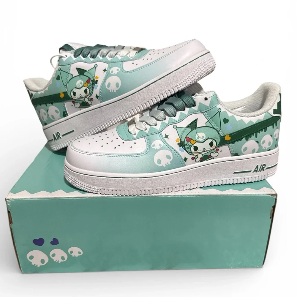 New Custom Nike Air Force 1 "Kuromi" 9Women / 10,5men - Picture 2 of 8